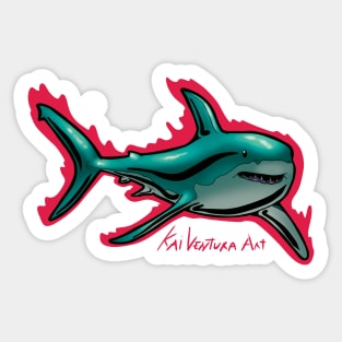 Great White Shark Color Variant B Sticker